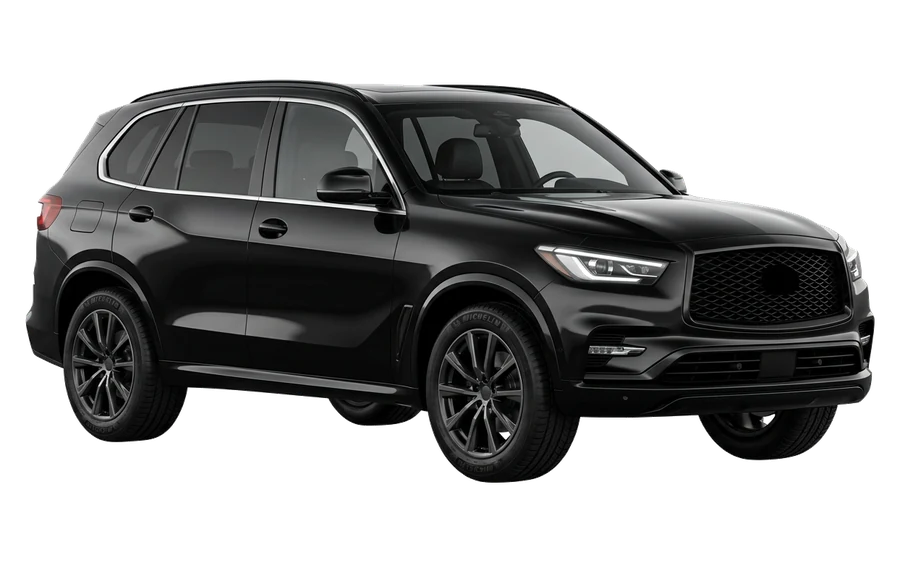 Luxury SUV — premium black vehicle available from The Alpha Travels